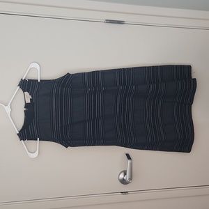 LOFT Outlet - Black Striped Dress - XS